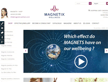 Tablet Screenshot of magnetix-wellness.com